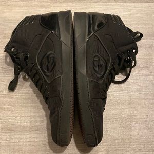 Gucci high top sneakers size 11.5 all black.